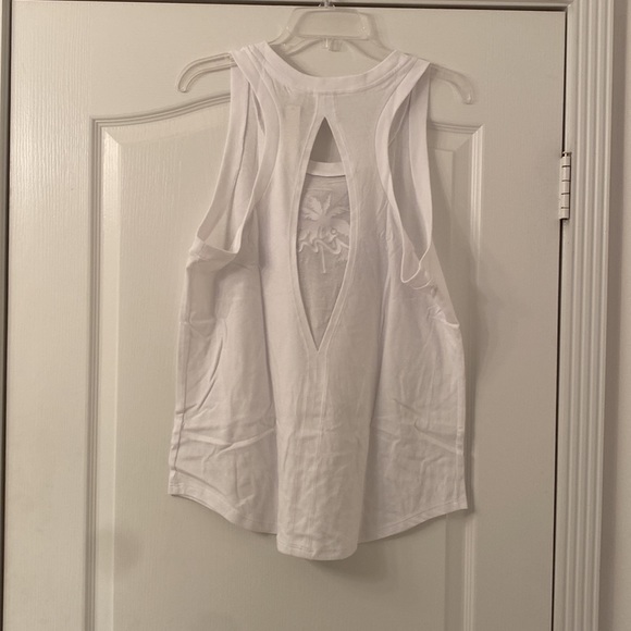 Pink palm tree shine legging set size l - Picture 4 of 14